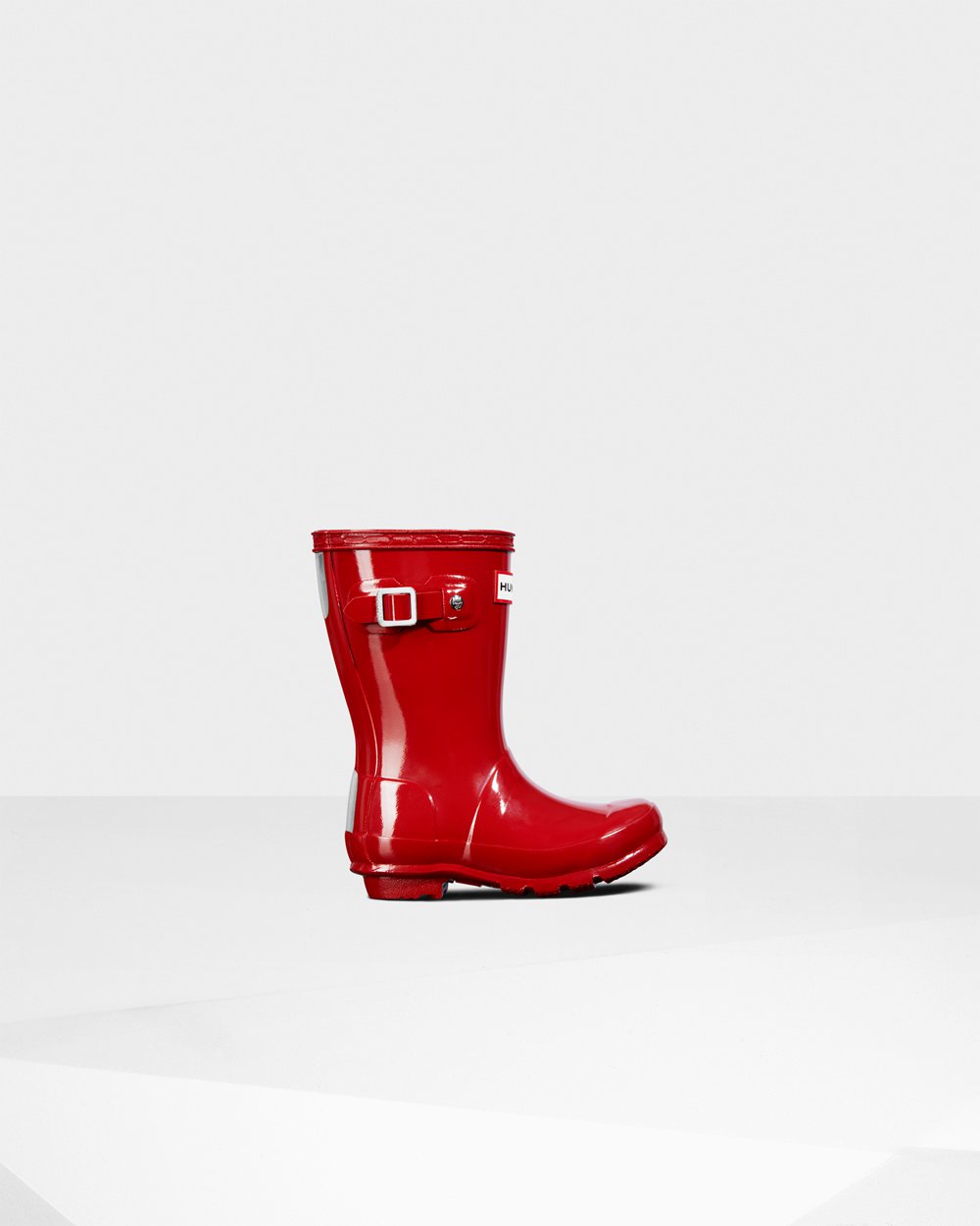 Hunter Original Little Gloss Rain Boots - Sale Online Kids Red - VLIEFN051